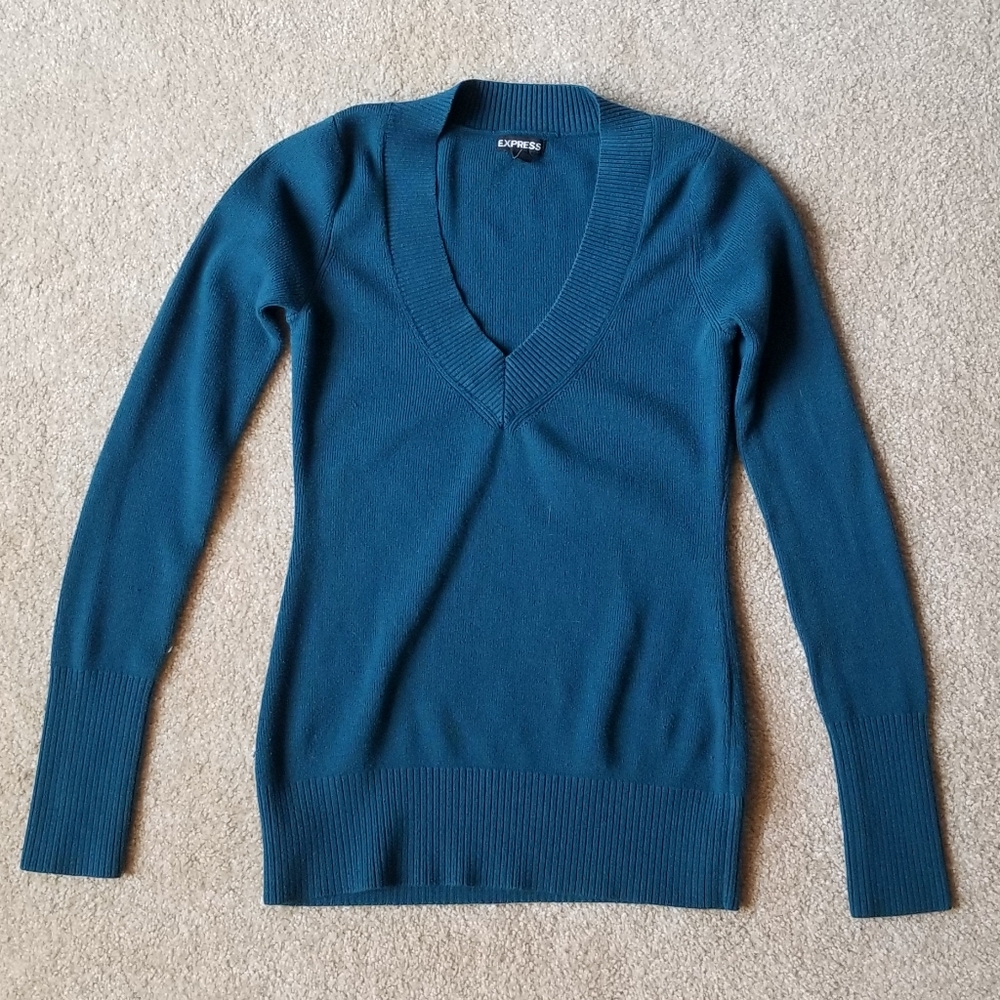Teal sweater